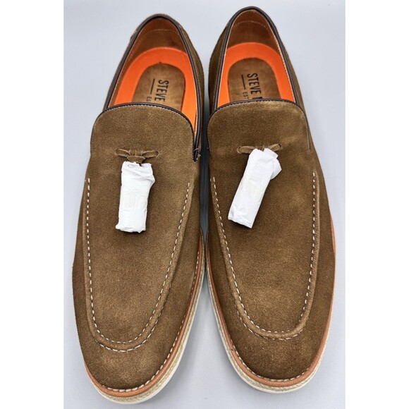 Steve Madden Men\'s Zander Slip-On Tassel Loafers, Tobacco, Size 9.5 M main image 13